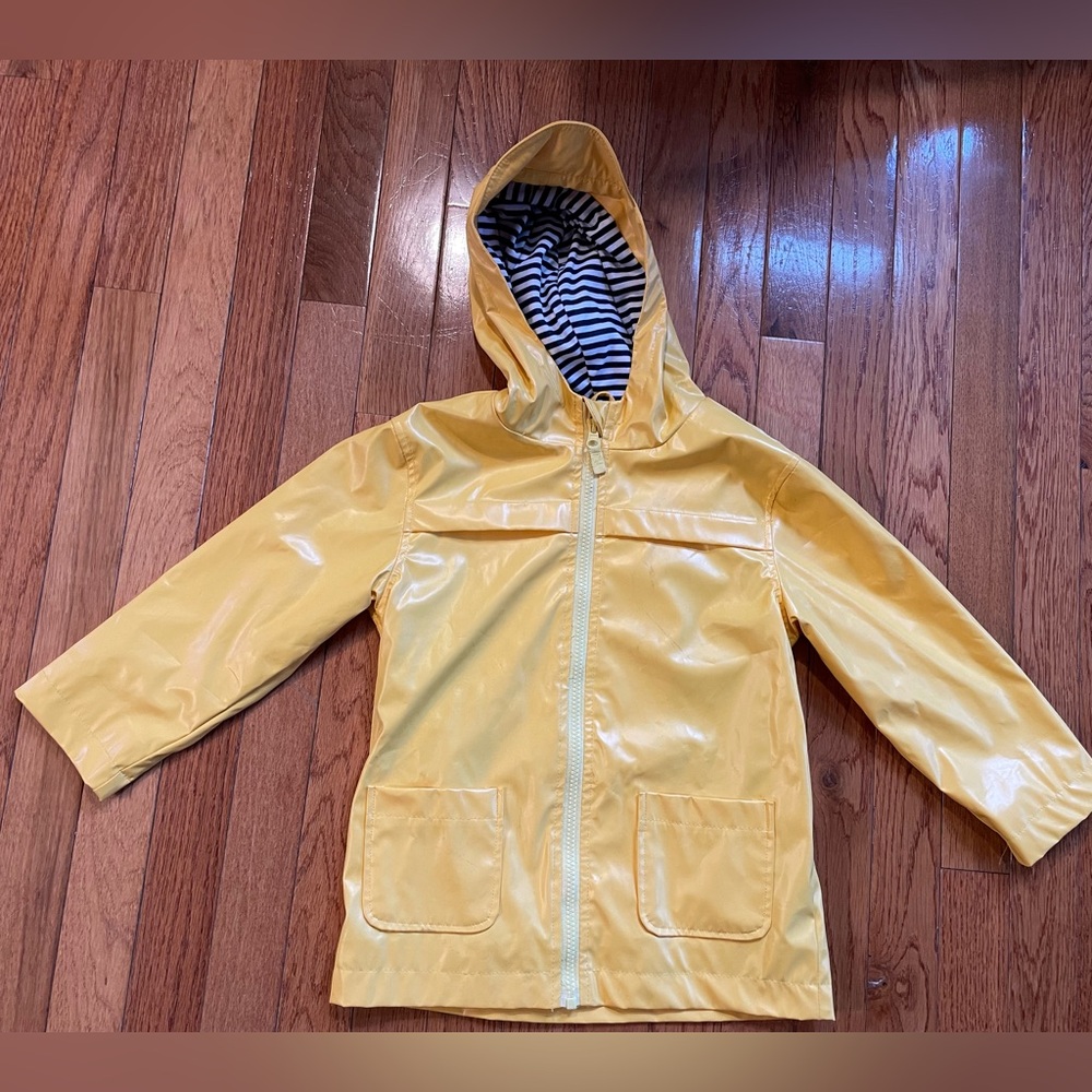 Yellow Hooded Raincoat